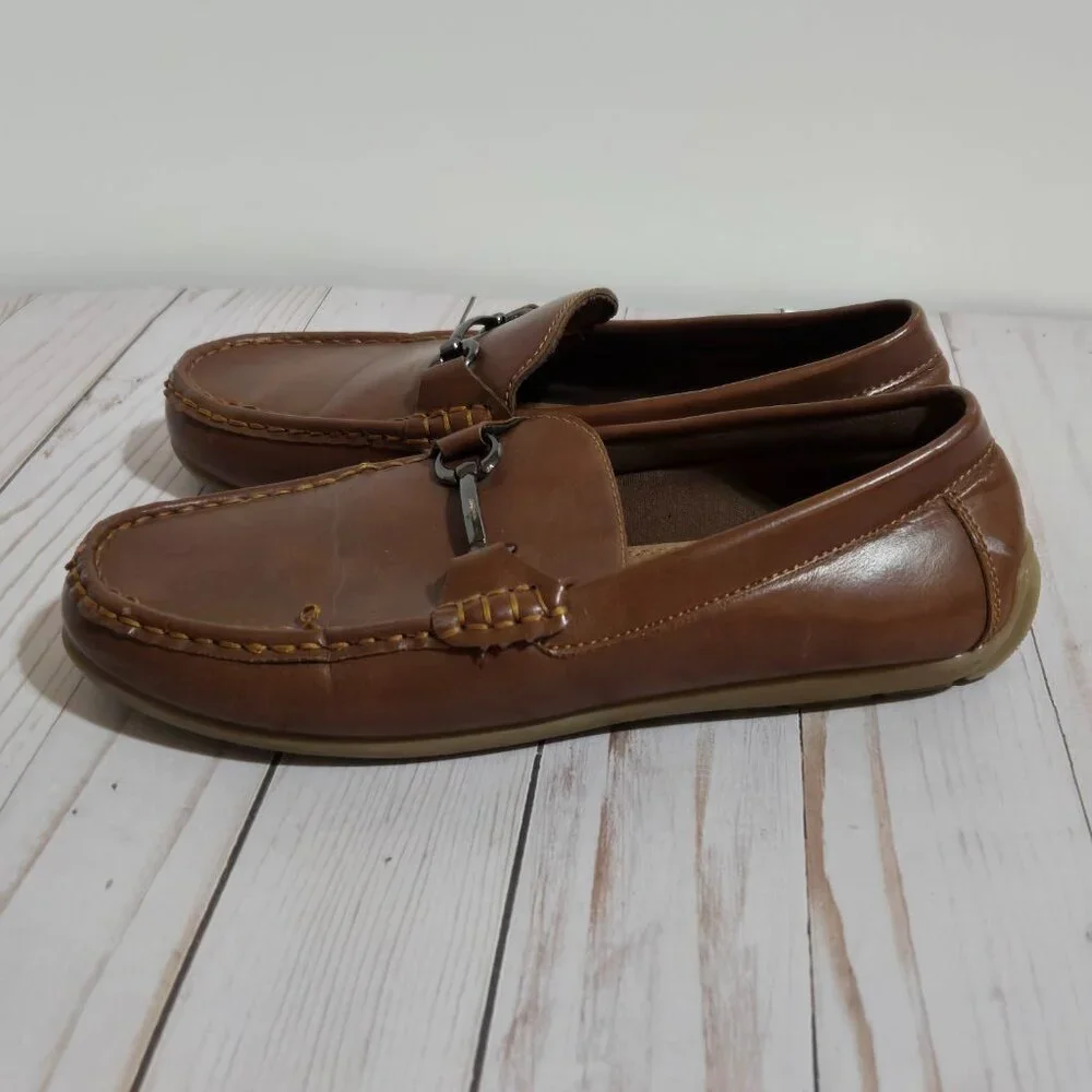 Steve Madden Deann Boys Brown Bit Loafers Big Kid Size 4M Dress Shoes